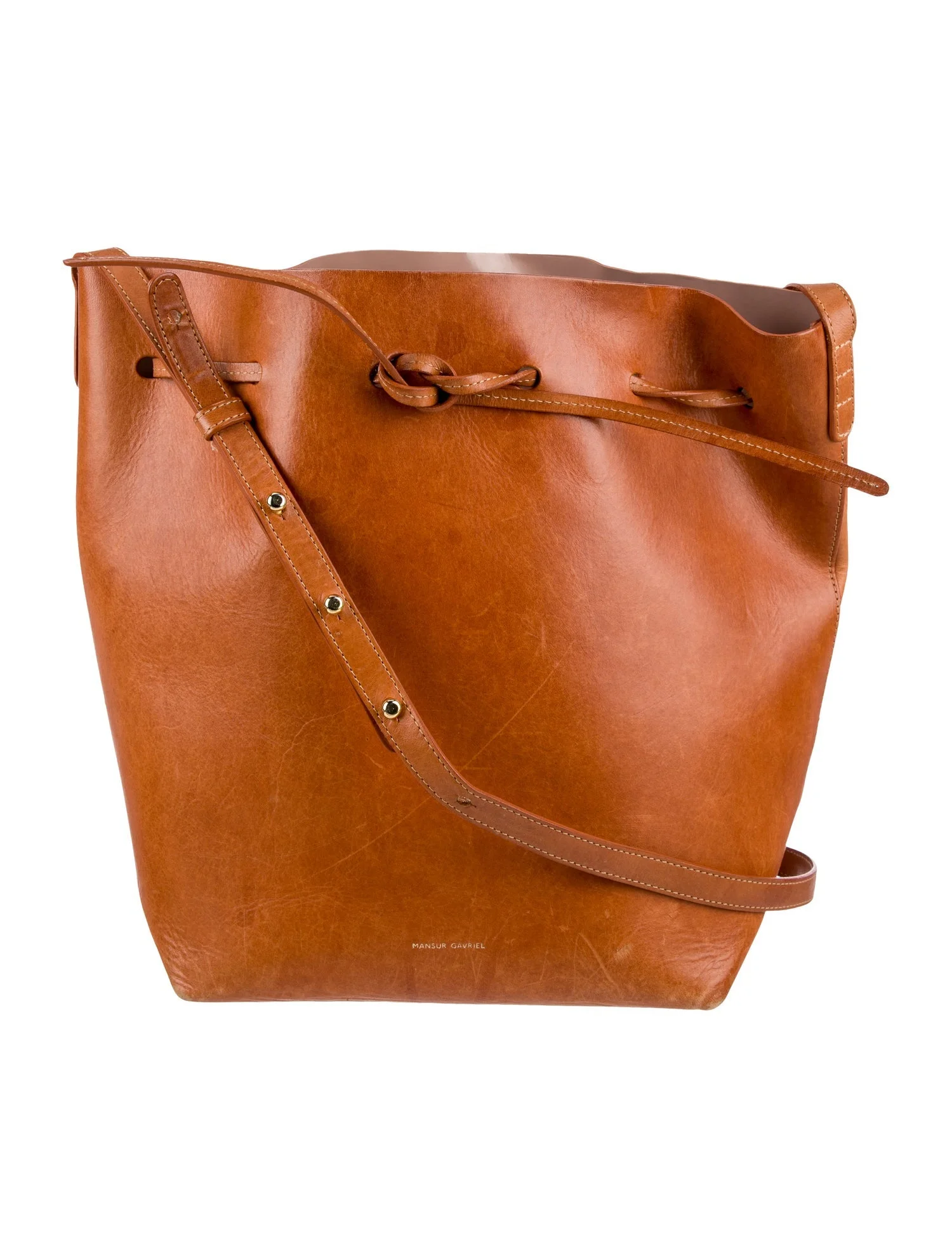 Mansur Gavriel Leather Bucket Bag