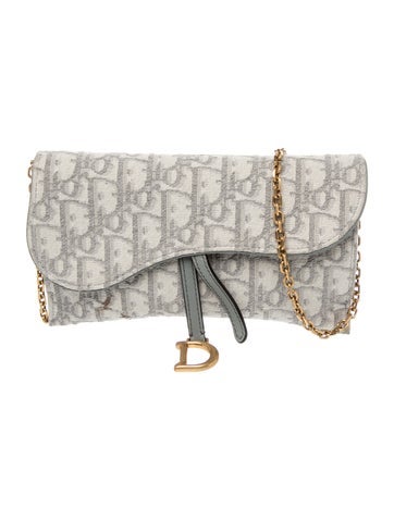 Oblique Jacquard Wallet on Chain Medium 2023