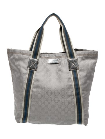 GG Canvas SIlver GG Canvas tote