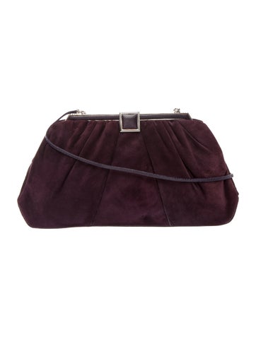 Judith Leiber Suede Clutch