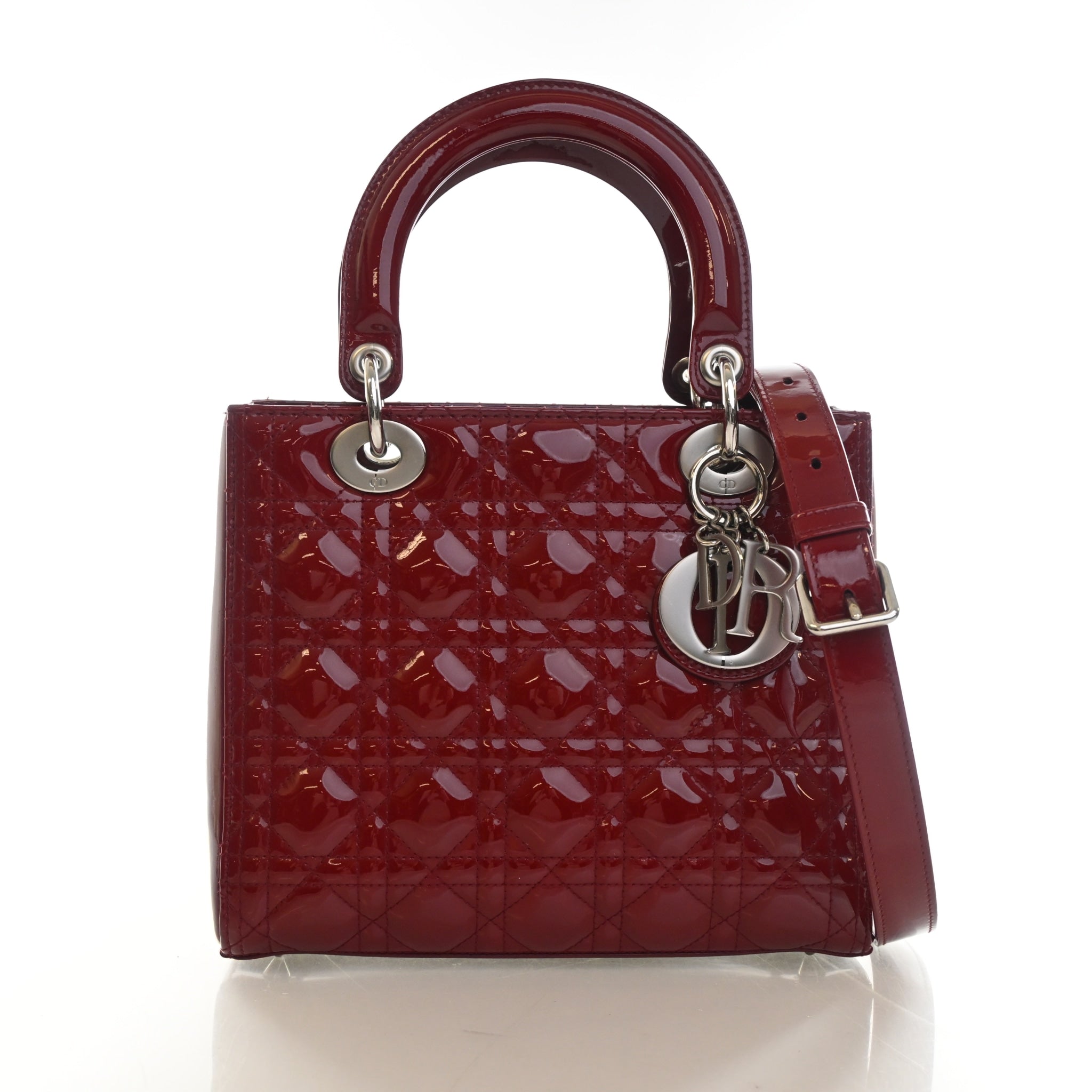 Christian Dior Medium Patent Lady Dior