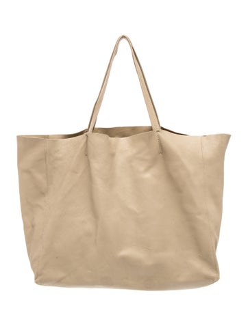 Leather Horizontal Cabas