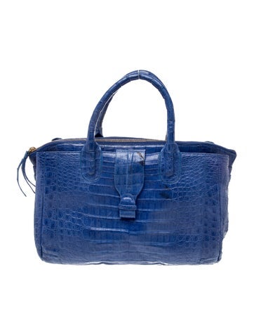 Crocodile Top Handle Bag