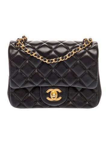 Mini Pearl Crush Square Flap Bag