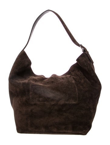 Suede Belted Tote