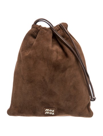 Suede Suede Pouch Bag Mini