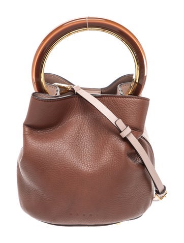 Leather Top Handle Bag