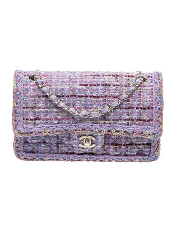 2026 Classic Medium Tweed Double Flap Bag