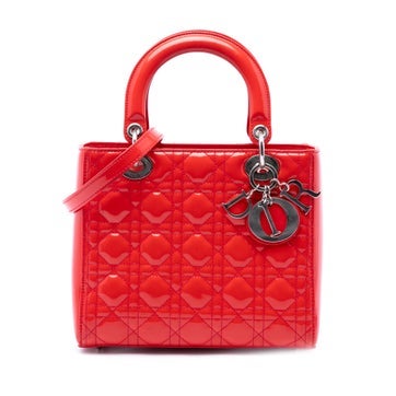 Medium Patent Leather Cannage Lady Dior