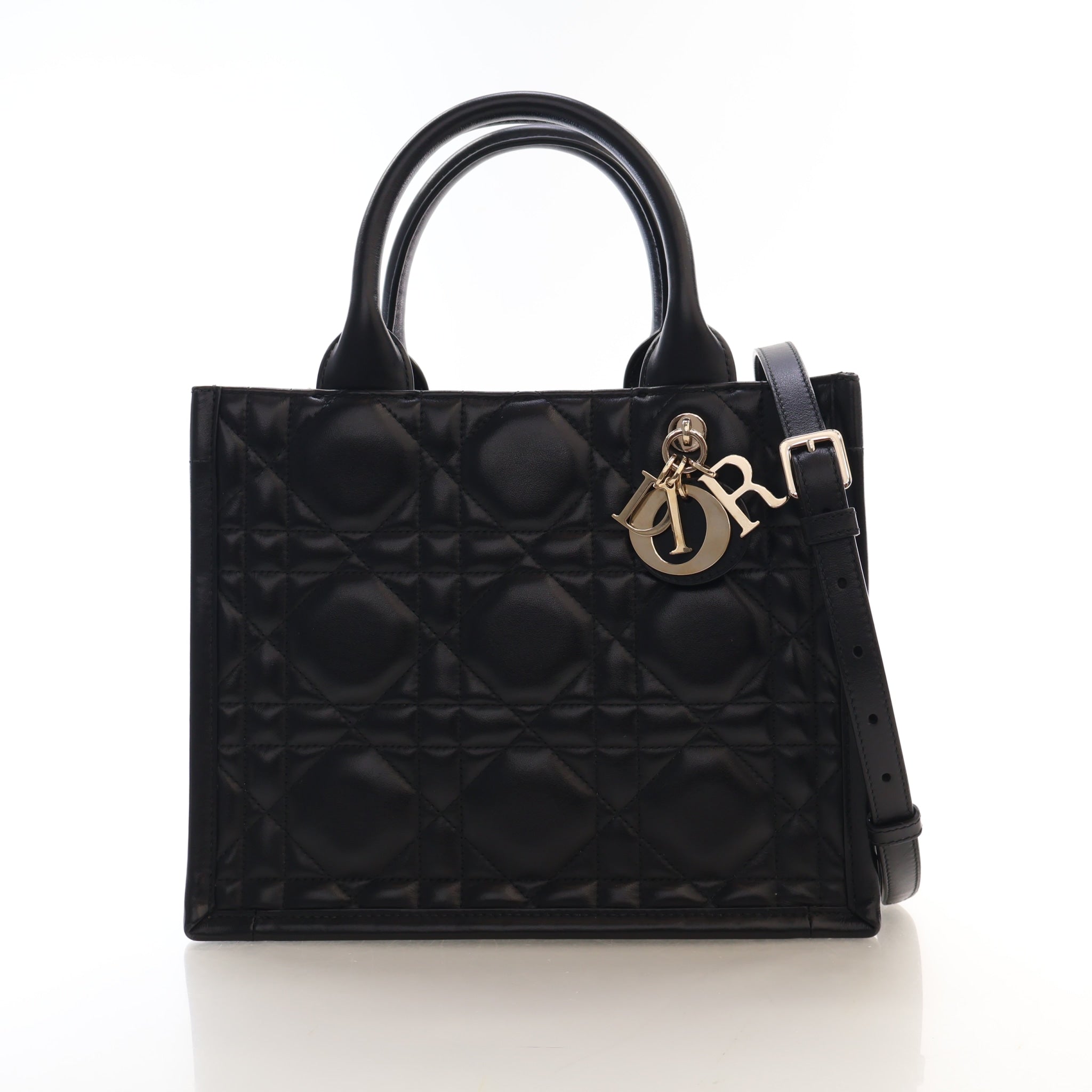 Dior Christian Dior Small Macrocannage Calfskin Book Tote