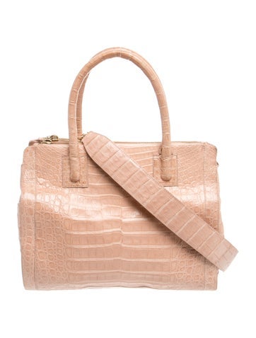 Crocodile Top Handle Bag