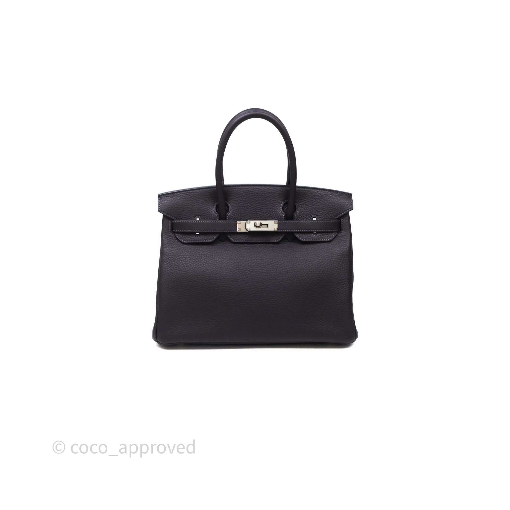 Hermès Birkin 30 Cassis N5 Togo Silver Hardware