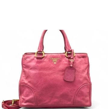 Vitello Leather Top Handle Bag Medium