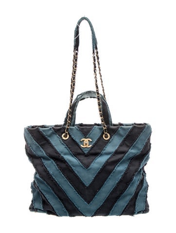 Paris-Cuba Chevron Patchwork Tote