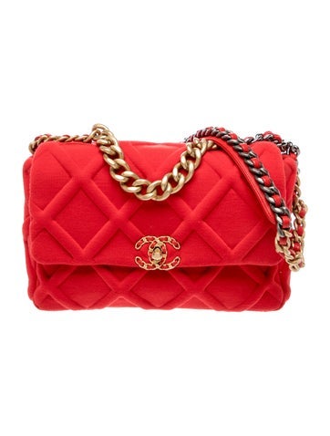 Large Jersey 19 Flap Bag
