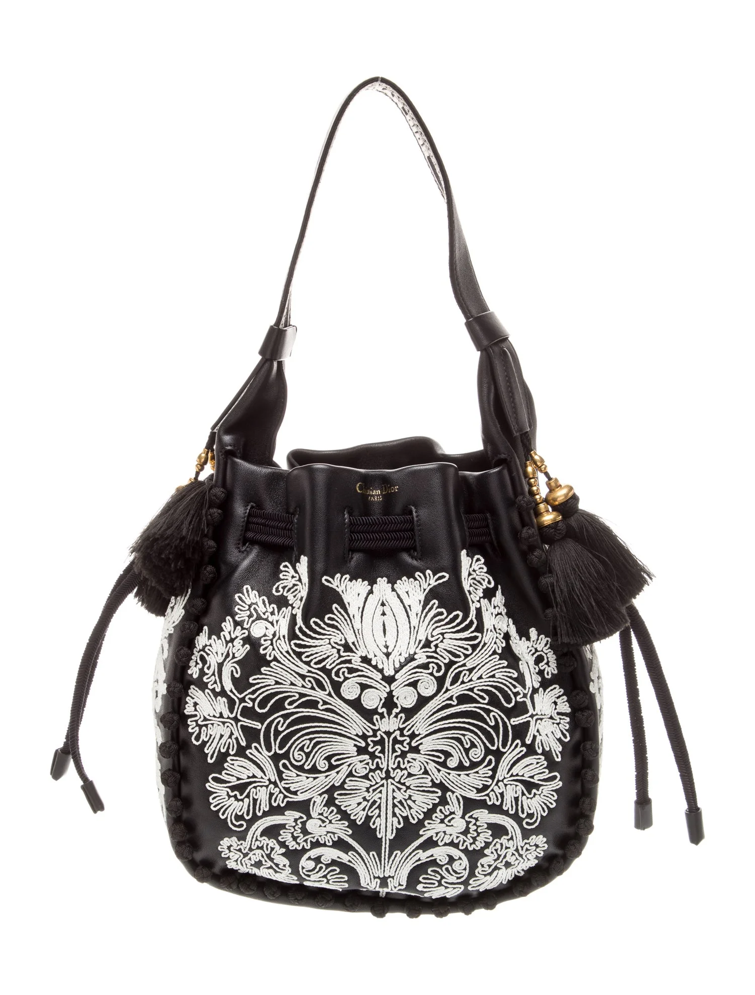 Leather Ornamental Cornely-Effect Hobo
