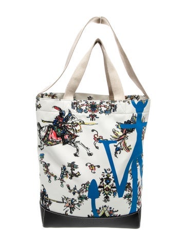 Leather JW Anderson canvas tote bag Medium