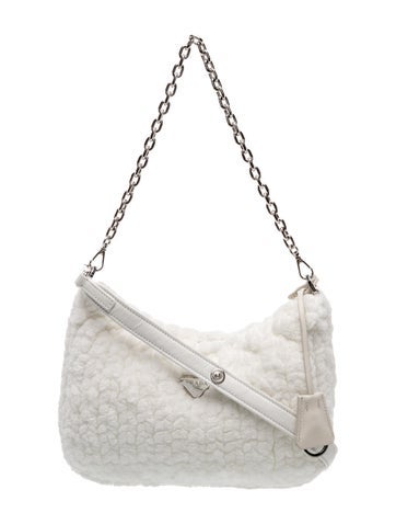 Enameled Metal Triangle Shoulder Bag Small