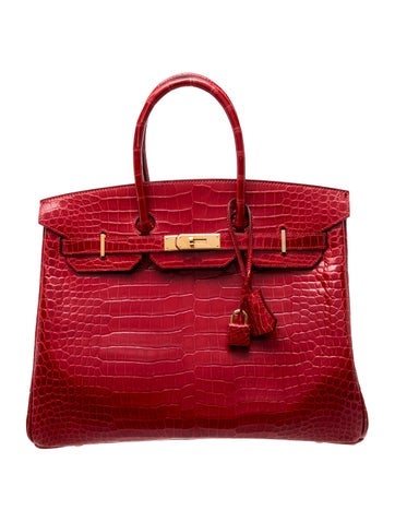 Shiny Porosus Crocodile Birkin 35