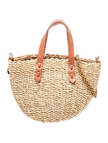 Straw Top Handle Bag
