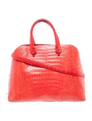 Crocodile Top Handle Bag