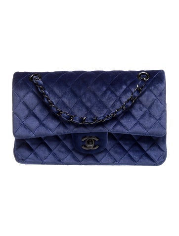 Medium Classic Velvet Double Flap