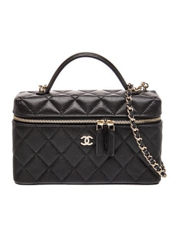 Top Handle Slim Vanity Case w/ Chain