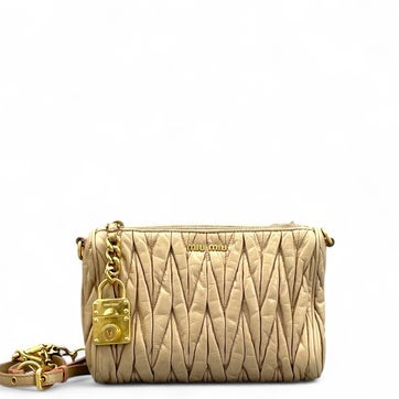 Leather Madras Clutch Small