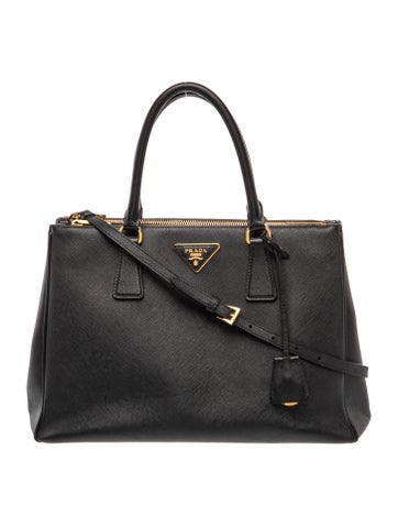 Saffiano Lux Leather Galleria Double Zip Medium