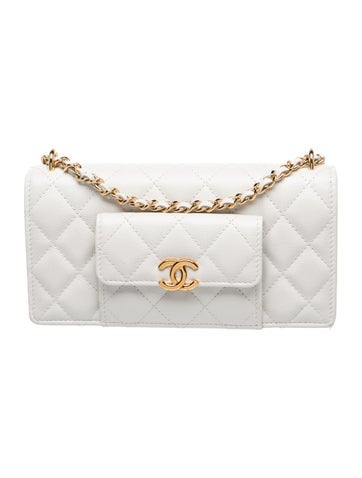 Pocket Twins Clutch with Chain