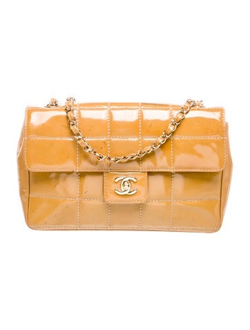 Medium Chocolate Bar Flap Bag