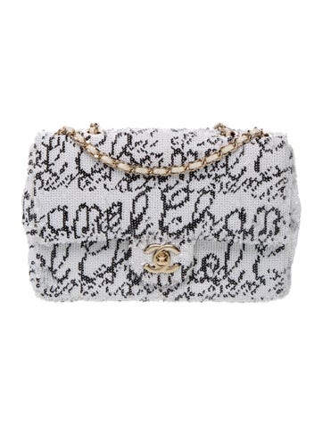 Small Sequin Flap Bag