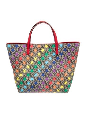 GG Supreme Rainbow Star Tote Bag