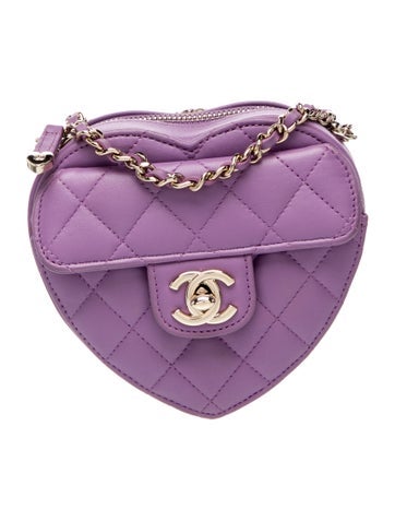 Quilted CC In Love Heart Bag