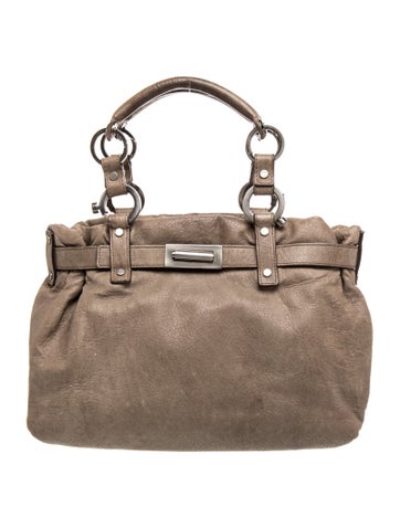 Leather Top Handle Bag