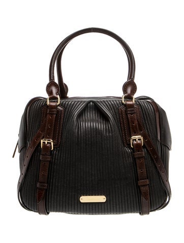Leather Top Handle Bag Medium