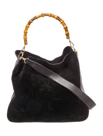GG Canvas Bamboo Hobo Bag