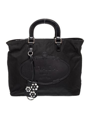 Tessuto Nylon Top Handle Bag