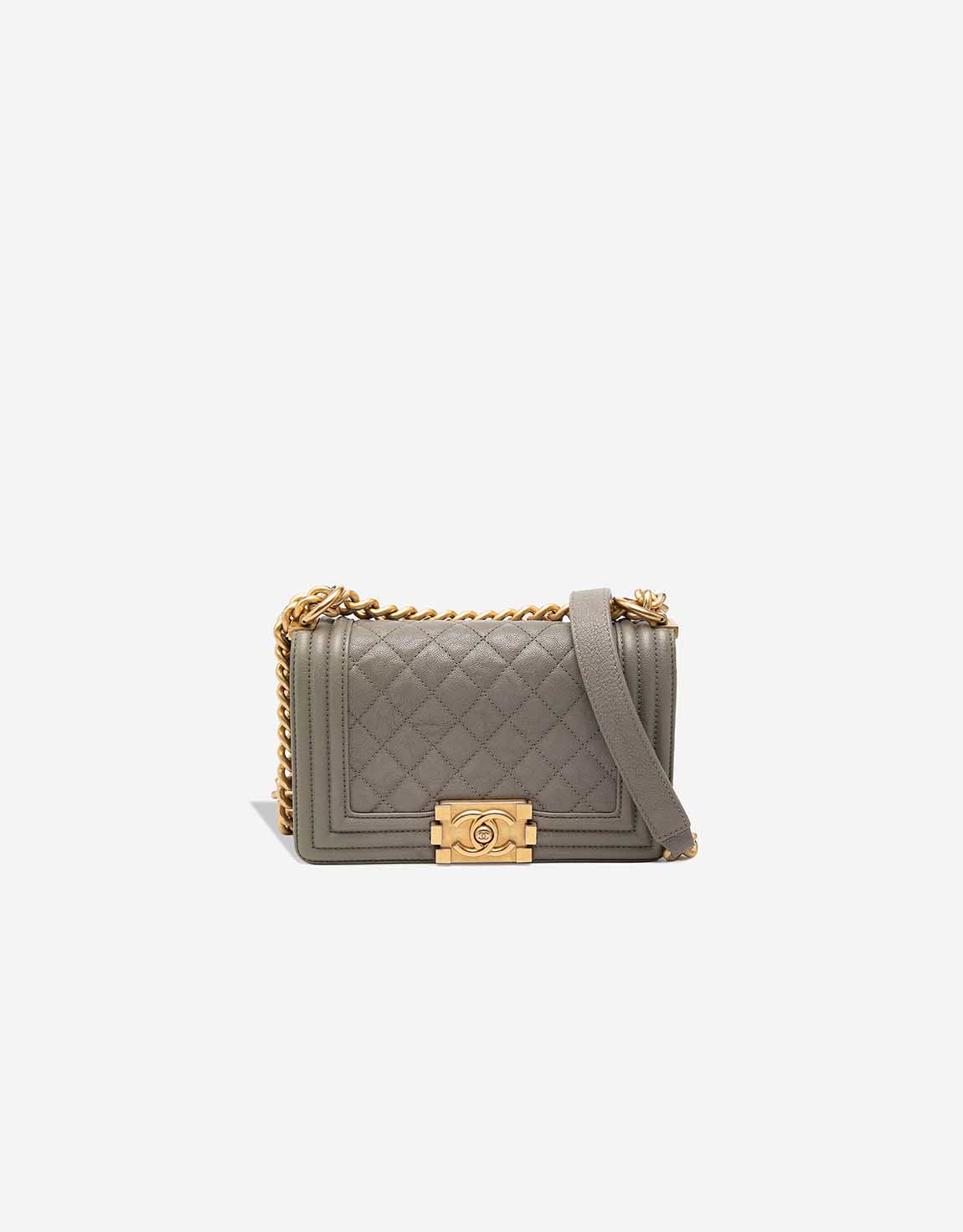 Chanel 
		Boy Small Caviar Grey