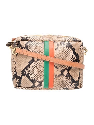 Embossed Leather Crossbody Bag
