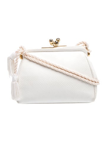 Embossed Leather Crossbody Bag