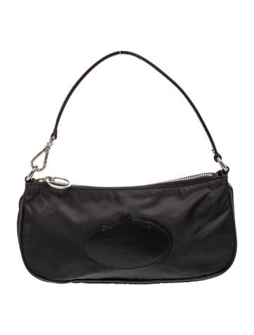 Enameled Metal Triangle Top Handle Bag