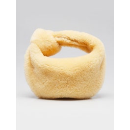 Bottega Veneta Yellow Shearling Mini Jodie Bag