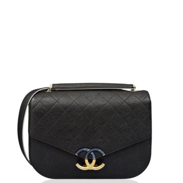 Calfskin Paris-Cuba Thread Around Flap Bag Medium
