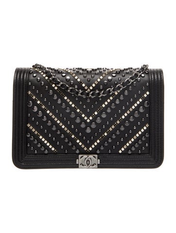 Embellished Chevron Boy Wallet On Chain