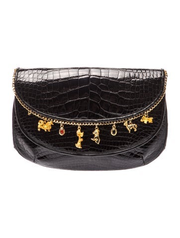 Embossed Leather Crossbody Bag