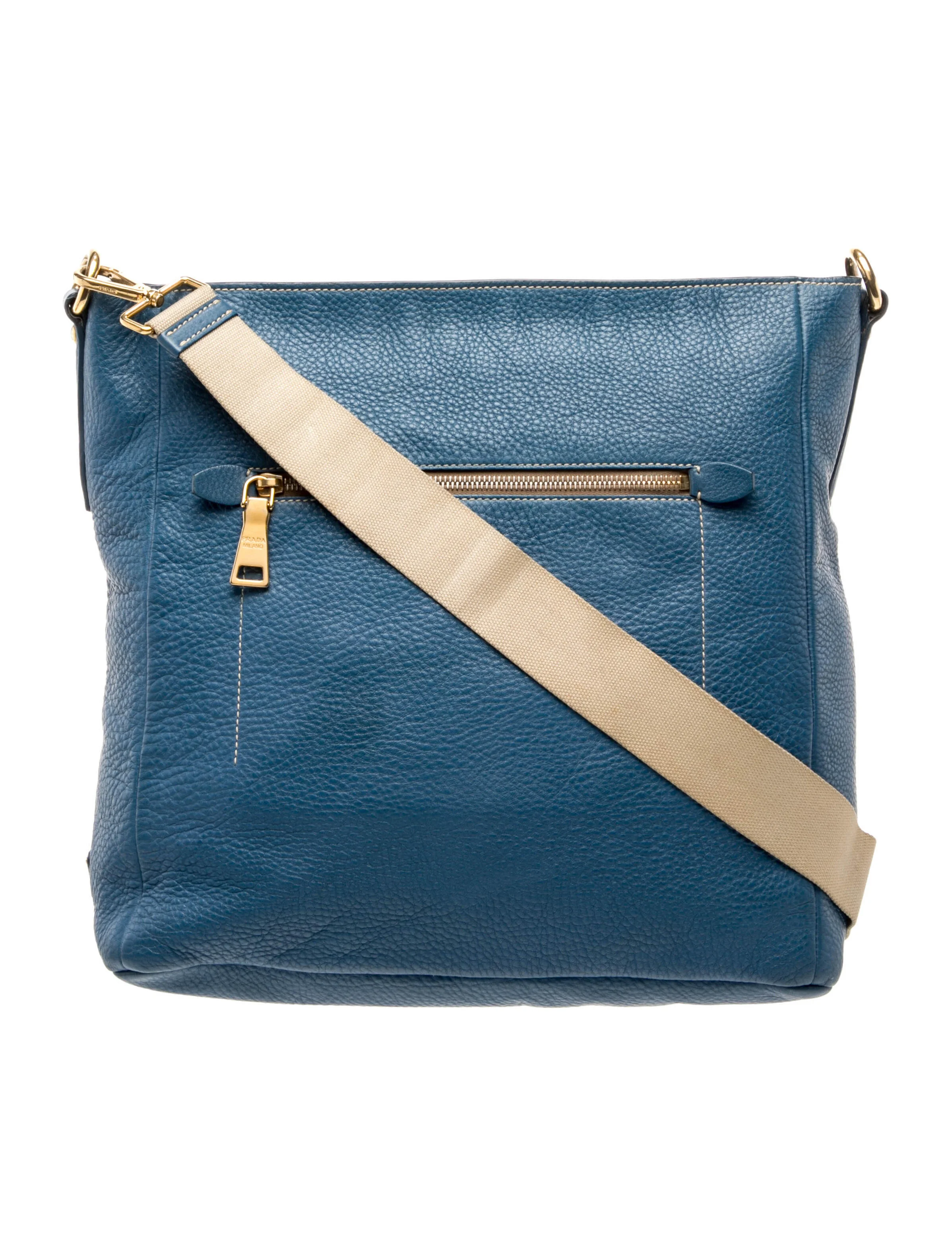 Vitello Leather Messenger Bag