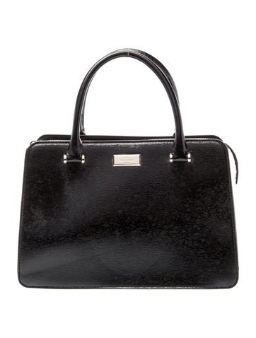 Patent Leather Top Handle Bag
