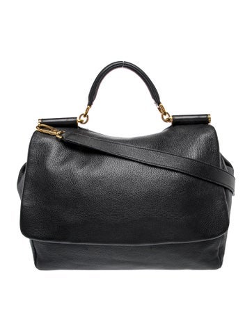 Leather Soft Miss Sicily bag Large