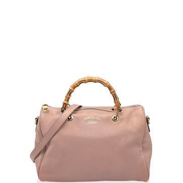 Calfskin Boston Bag Brown